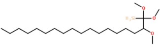 十八烷基三甲氧基硅烷化学式结构图