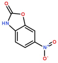 6-硝基苯并恶唑-2-酮分子式结构图