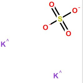 硫酸钾化学式结构图